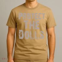 Protect The Dolls Crop Funny Women T-Shirt thumb 3