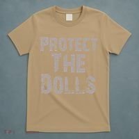 Protect The Dolls Crop Funny Women T-Shirt thumb 5