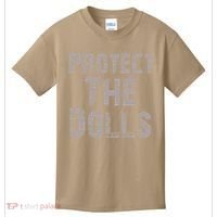 Protect The Dolls Crop Funny Women Kids T-Shirt thumb 0