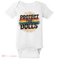 Protect The Dolls Funny Quote  Women Pride Month  Baby Bodysuit thumb 0