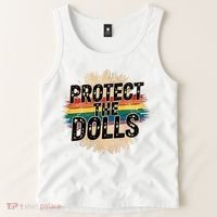 Protect The Dolls Funny Quote  Women Pride Month  Tank Top thumb 2