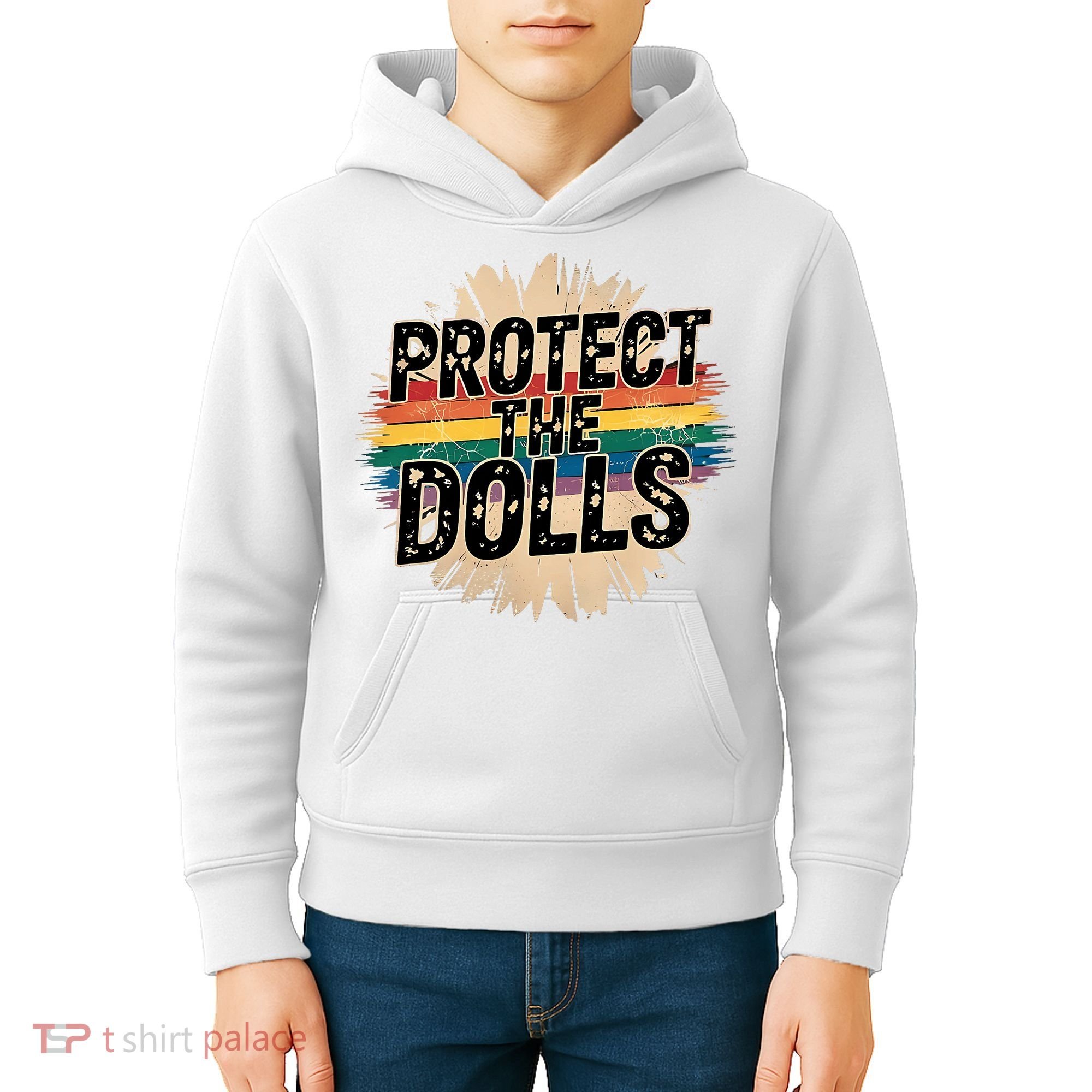 Protect The Dolls Funny Quote  Women Pride Month  Kids Hoodie