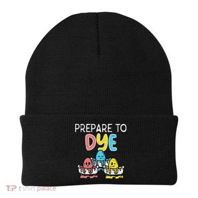 Prepare To Dye Eggs Funny Easter Hunting Pun Women Beanie