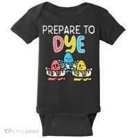 Prepare To Dye Eggs Funny Easter Hunting Pun Women Baby Bodysuit thumb 0