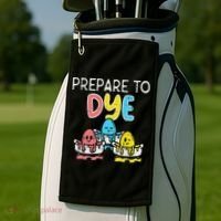 Prepare To Dye Eggs Funny Easter Hunting Pun Women Golf Towel thumb 2