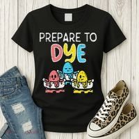 Prepare To Dye Eggs Funny Easter Hunting Pun Women Women's T-Shirt thumb 3