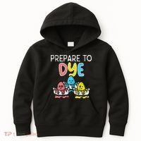 Prepare To Dye Eggs Funny Easter Hunting Pun Women Kids Hoodie thumb 0