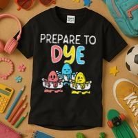Prepare To Dye Eggs Funny Easter Hunting Pun Women Kids T-Shirt thumb 3
