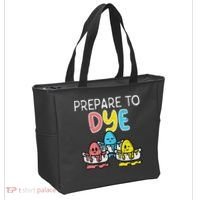 Prepare To Dye Eggs Funny Easter Hunting Pun Women Tote Bag thumb 2