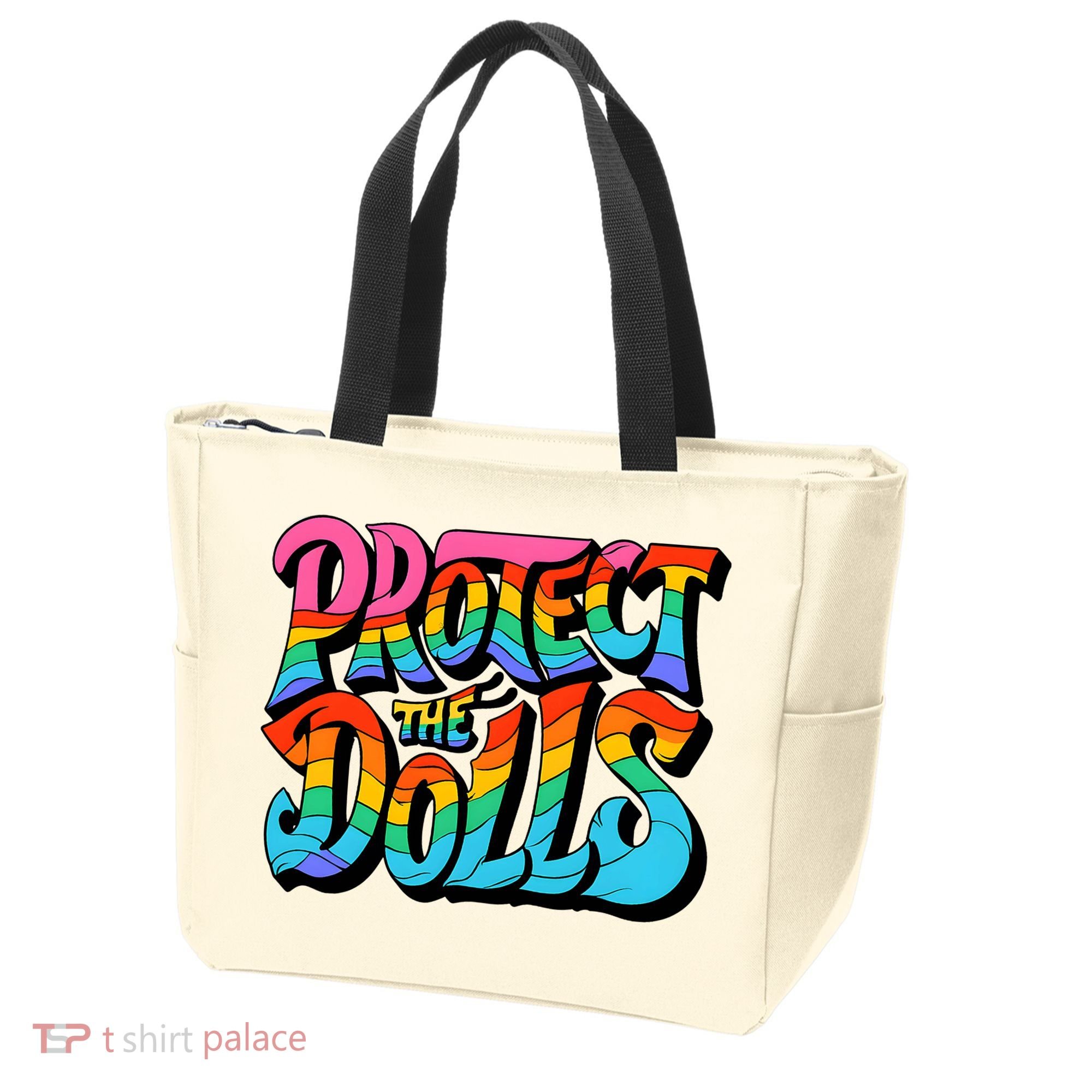 Protect The Dolls Retro Protect The Dolls LGBTQ Pride  Tote Bag
