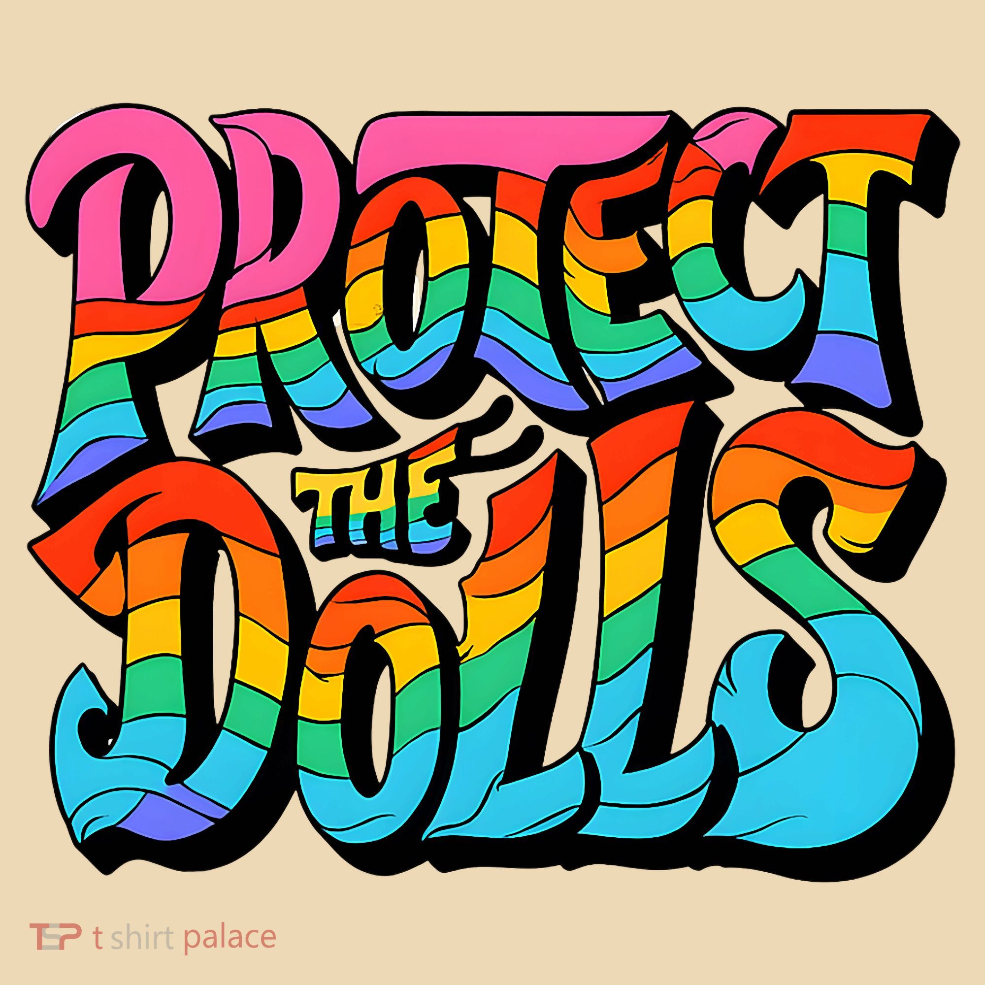 Protect The Dolls Retro Protect The Dolls LGBTQ Pride  Tote Bag