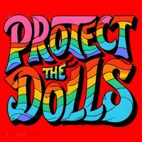Protect The Dolls Retro Protect The Dolls LGBTQ Pride  Santa Hat thumb 1