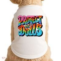 Protect The Dolls Retro Protect The Dolls LGBTQ Pride  Doggie Tank thumb 0