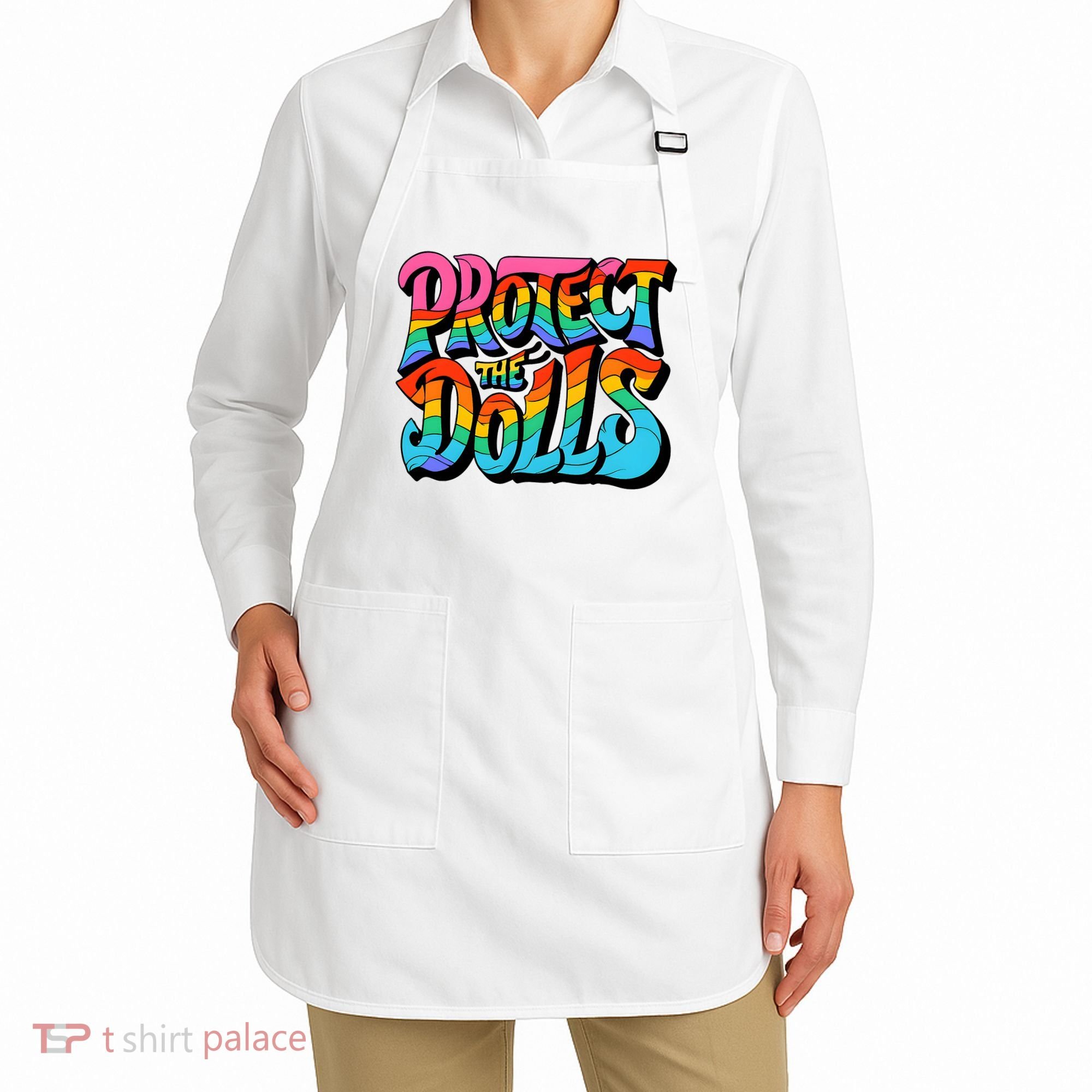 Protect The Dolls Retro Protect The Dolls LGBTQ Pride  Apron