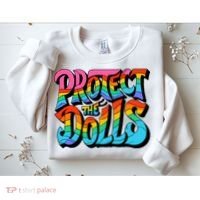 Protect The Dolls Retro Protect The Dolls LGBTQ Pride  Sweatshirt thumb 2