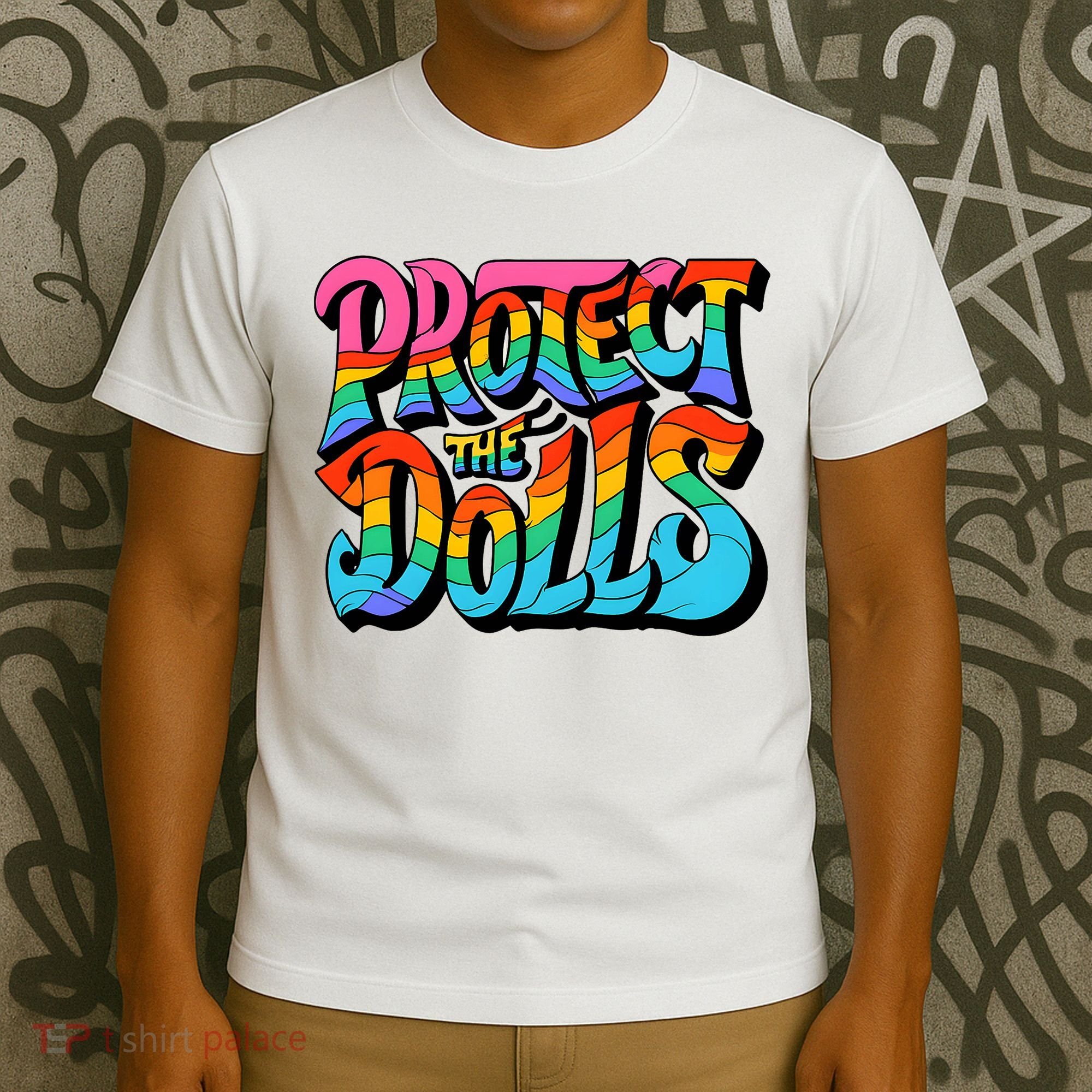 Protect The Dolls Retro Protect The Dolls LGBTQ Pride  T-Shirt