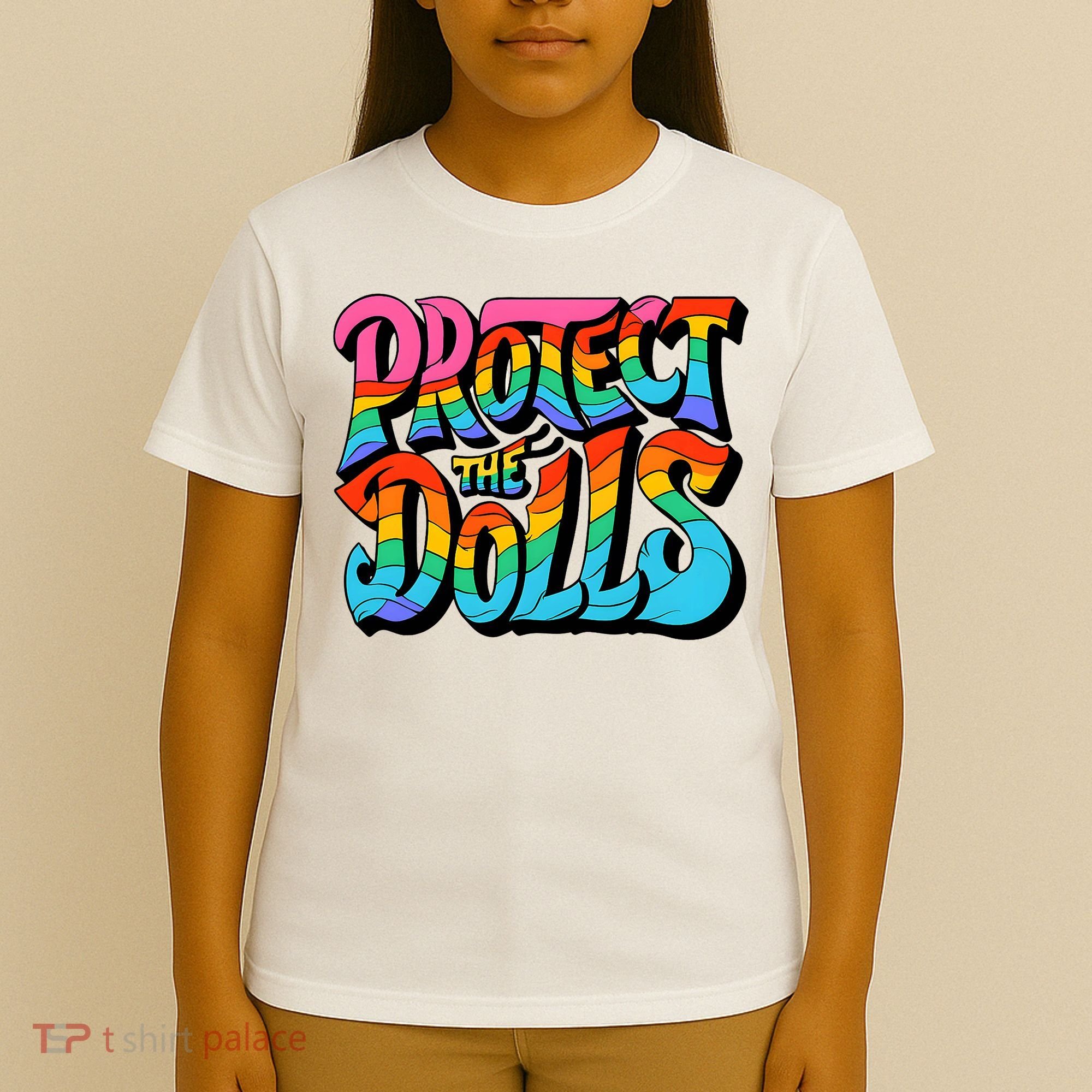 Protect The Dolls Retro Protect The Dolls LGBTQ Pride  T-Shirt