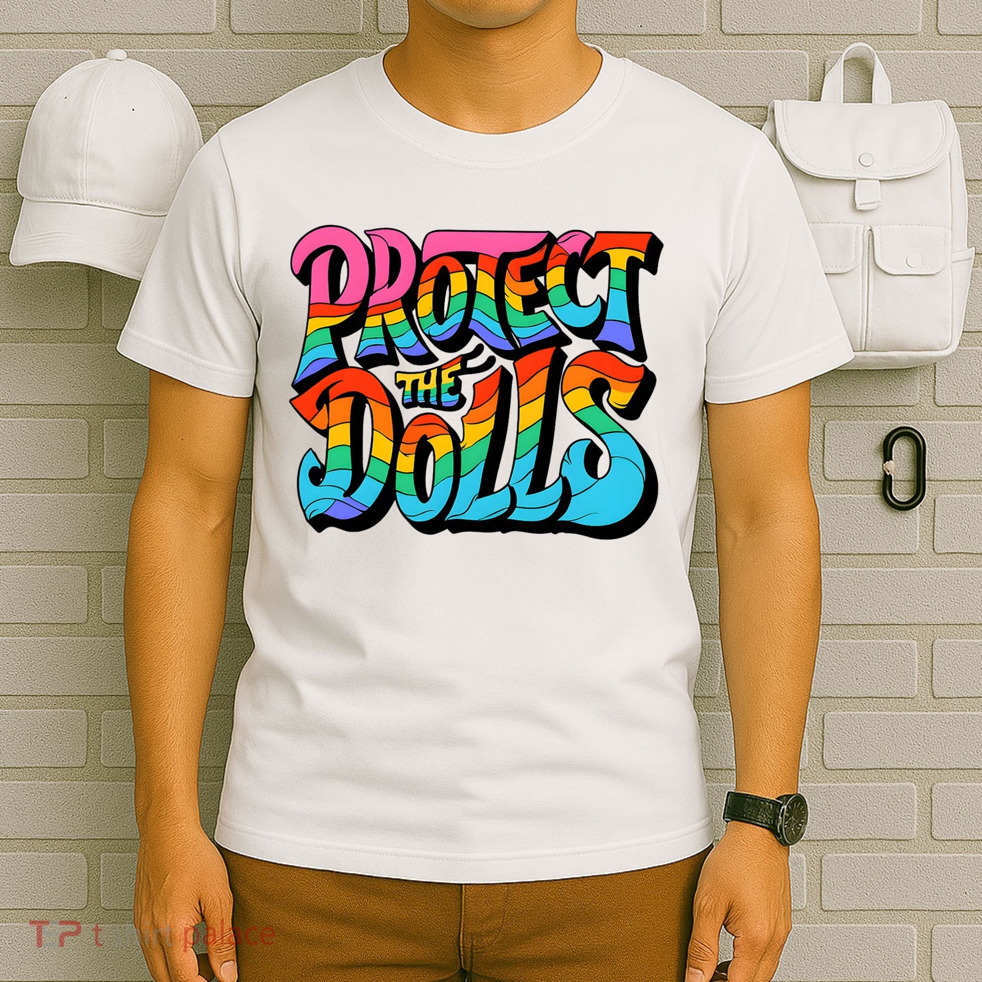 Protect The Dolls Retro Protect The Dolls LGBTQ Pride  T-Shirt