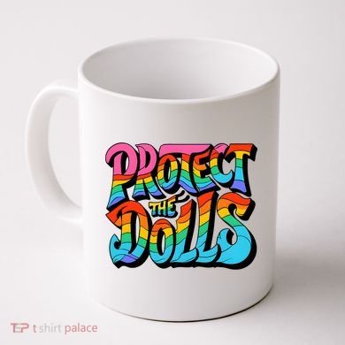 Protect The Dolls Retro Protect The Dolls LGBTQ Pride  Coffee Mug