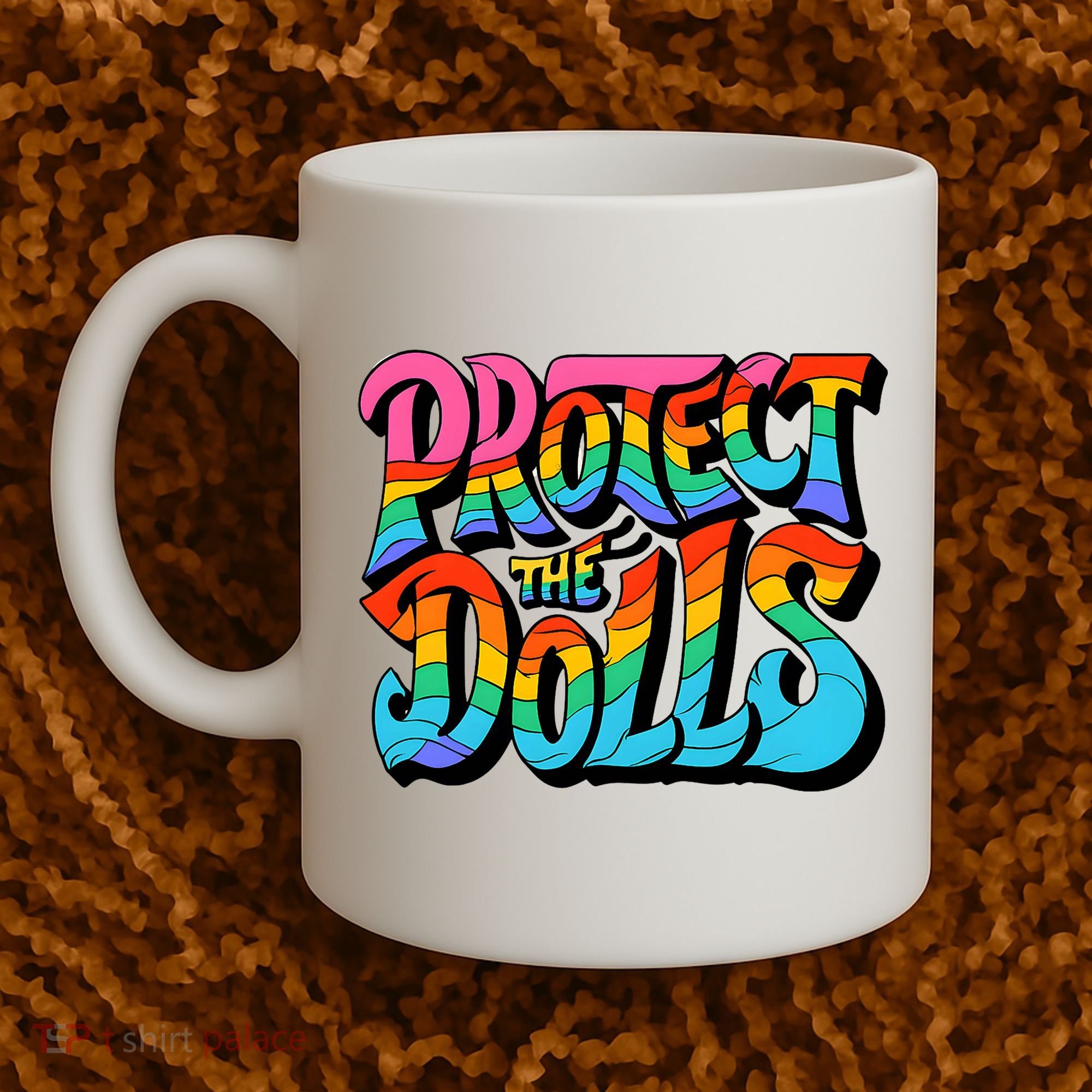 Protect The Dolls Retro Protect The Dolls LGBTQ Pride  Coffee Mug
