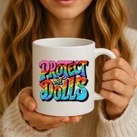 Protect The Dolls Retro Protect The Dolls LGBTQ Pride  Coffee Mug thumb 3