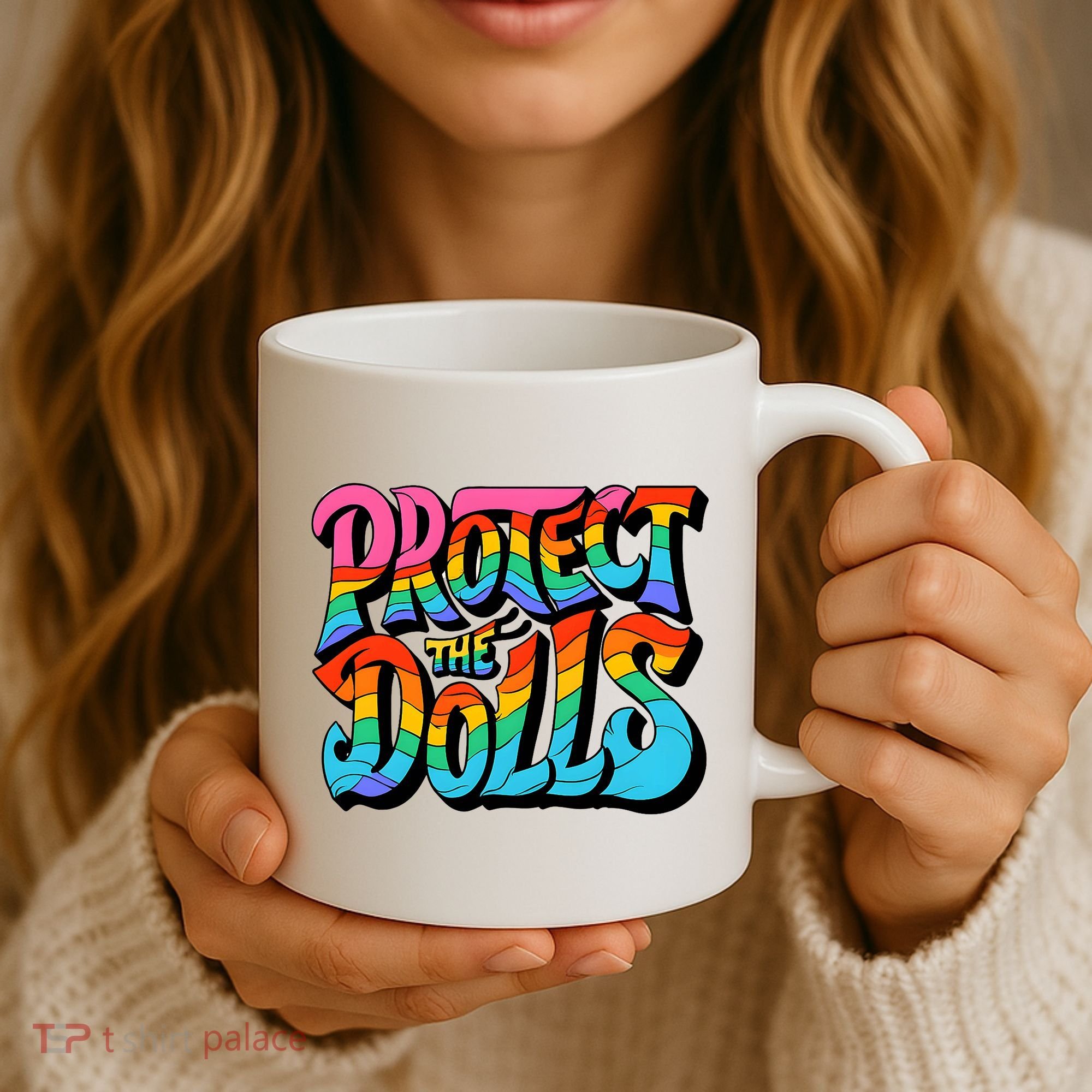 Protect The Dolls Retro Protect The Dolls LGBTQ Pride  Coffee Mug