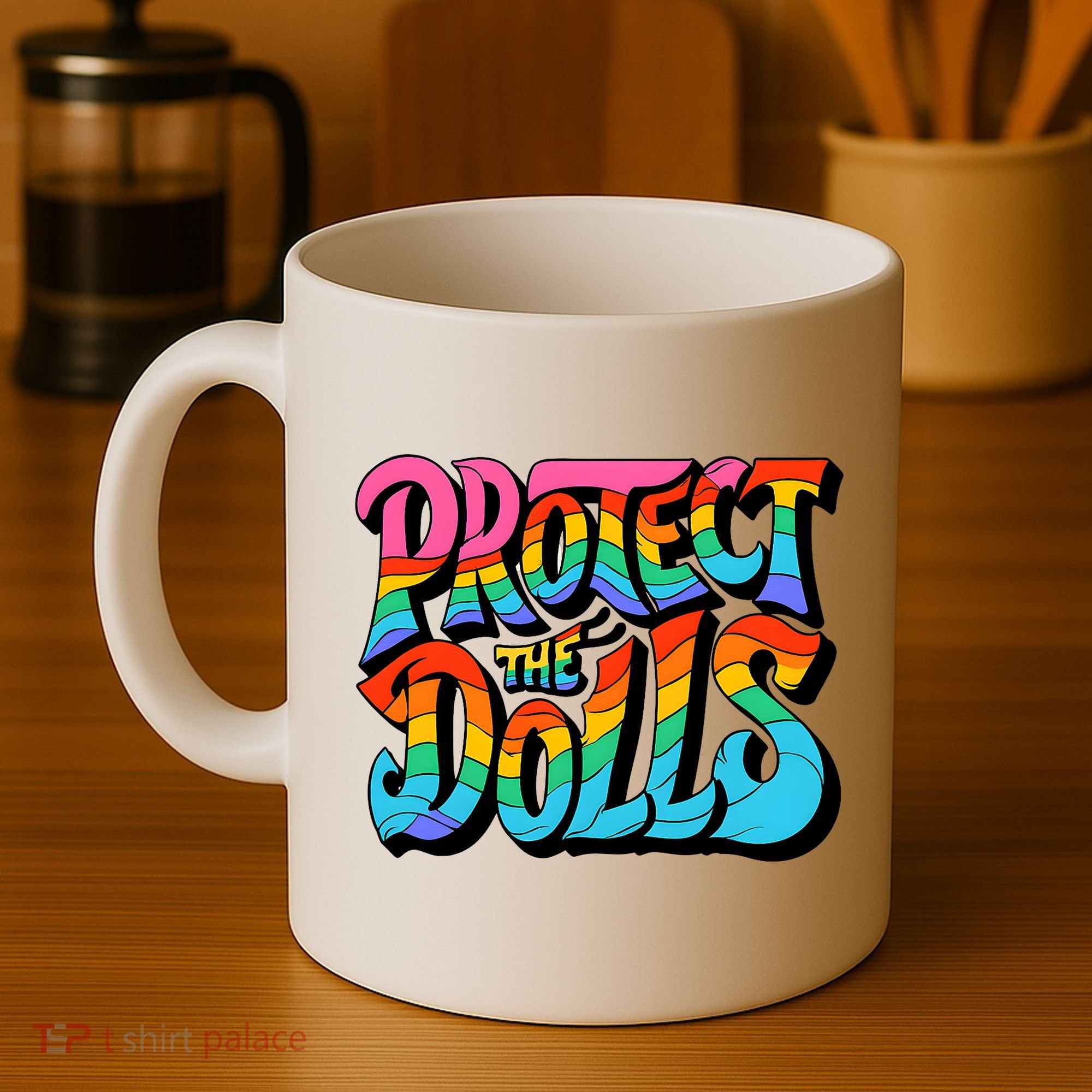 Protect The Dolls Retro Protect The Dolls LGBTQ Pride  Coffee Mug