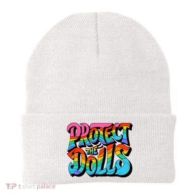 Protect The Dolls Retro Protect The Dolls LGBTQ Pride  Beanie