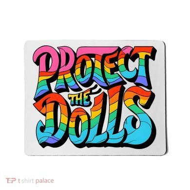 Protect The Dolls Retro Protect The Dolls LGBTQ Pride  Mousepad