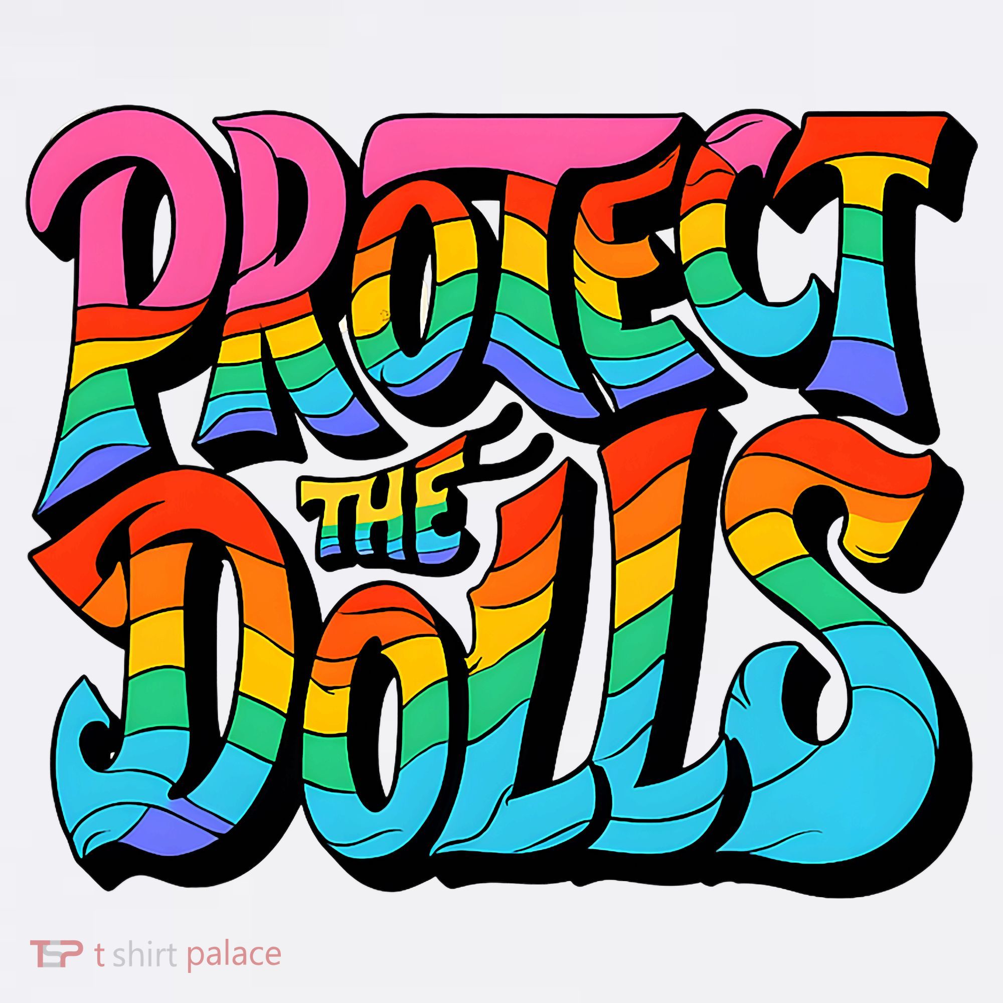Protect The Dolls Retro Protect The Dolls LGBTQ Pride  Mousepad