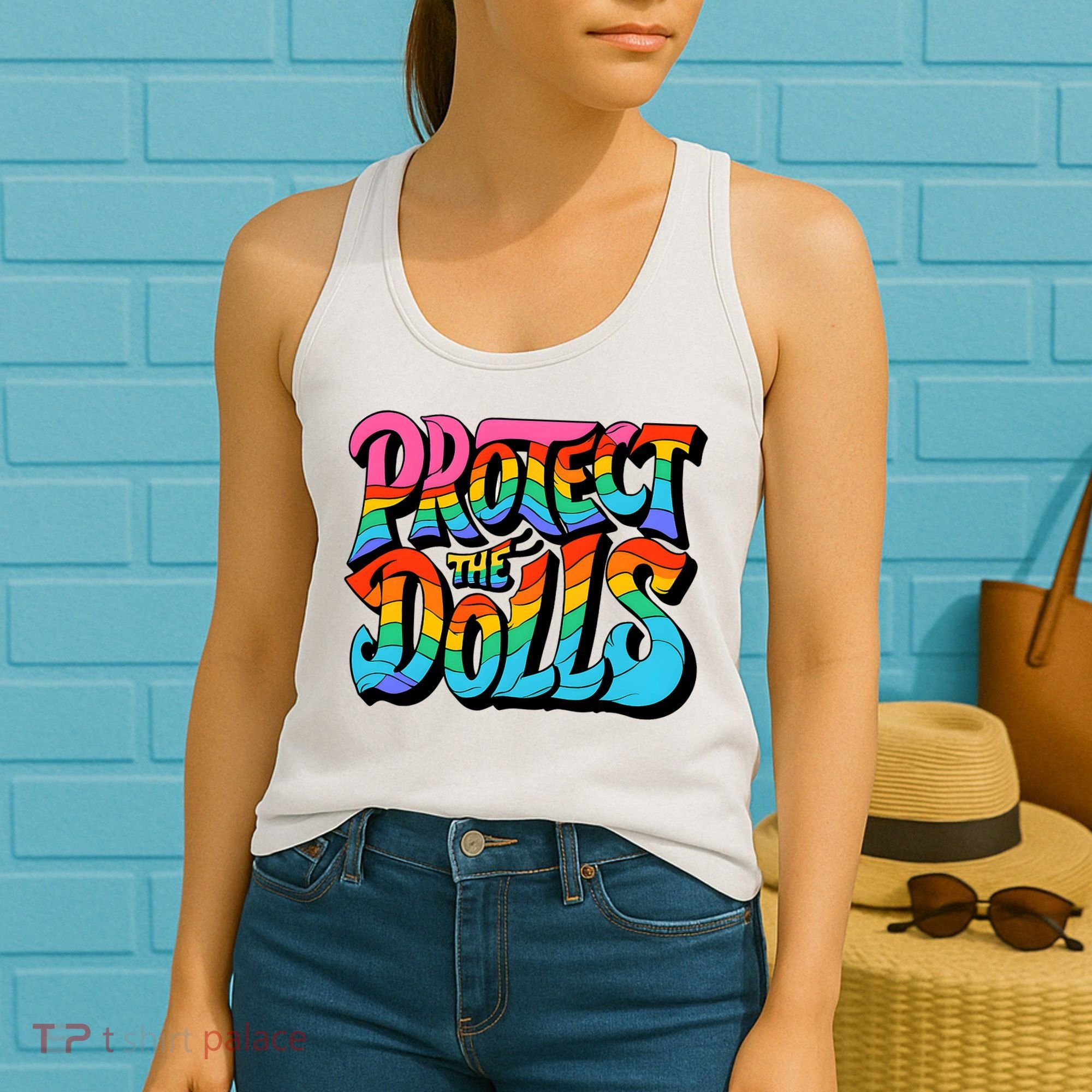 Protect The Dolls Retro Protect The Dolls LGBTQ Pride  Women's Tank Top