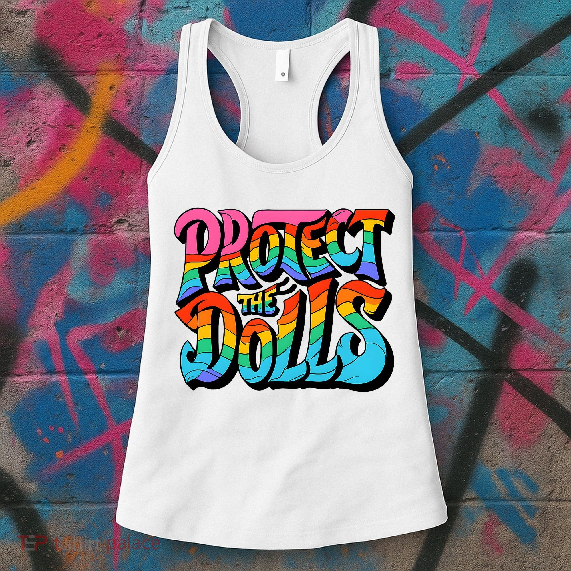 Protect The Dolls Retro Protect The Dolls LGBTQ Pride  Women's Tank Top