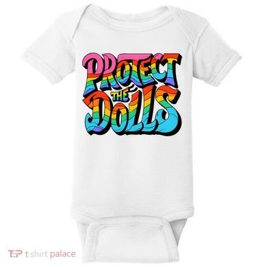 Protect The Dolls Retro Protect The Dolls LGBTQ Pride  Baby Bodysuit