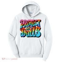 Protect The Dolls Retro Protect The Dolls LGBTQ Pride  Tall Hoodie thumb 0