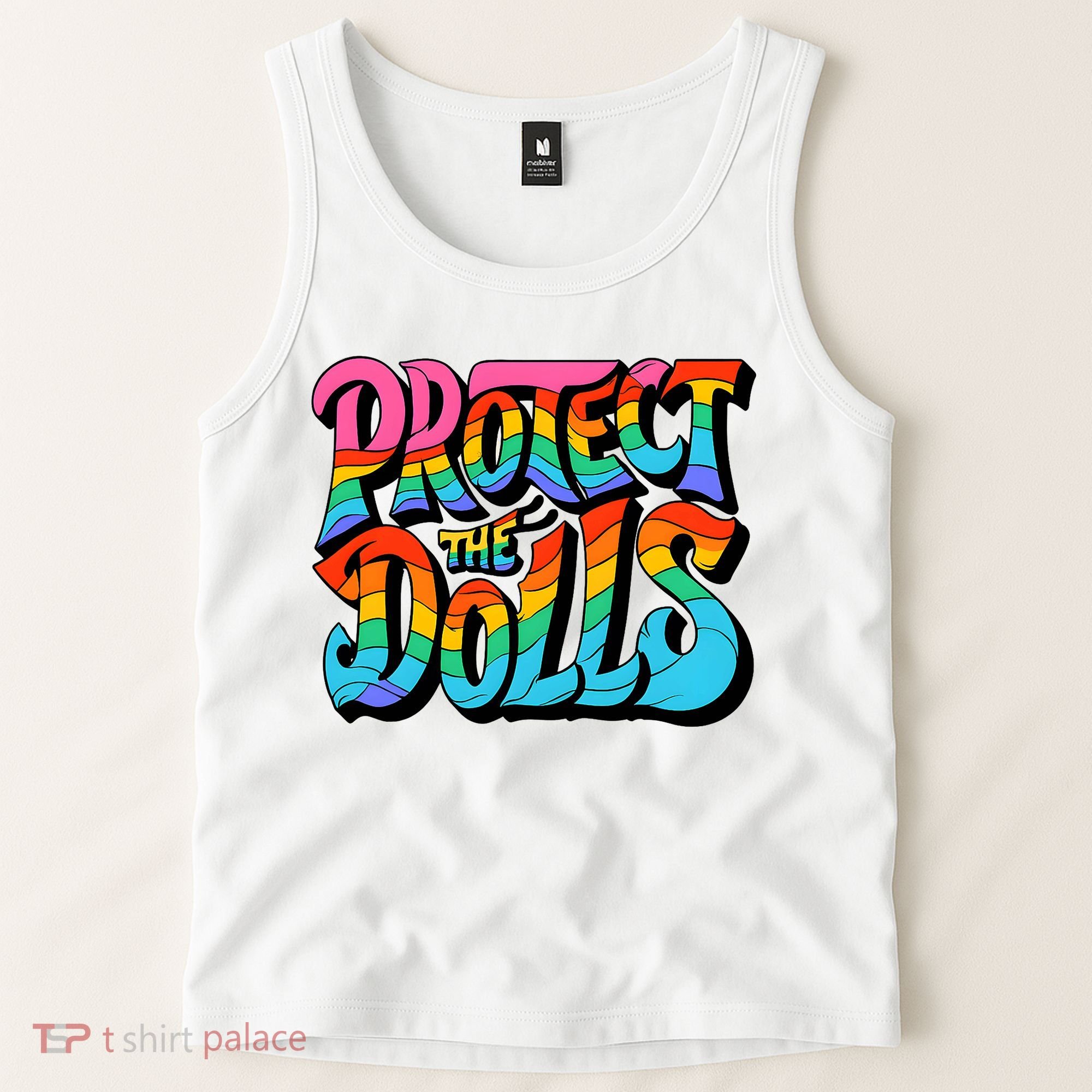 Protect The Dolls Retro Protect The Dolls LGBTQ Pride  Tank Top