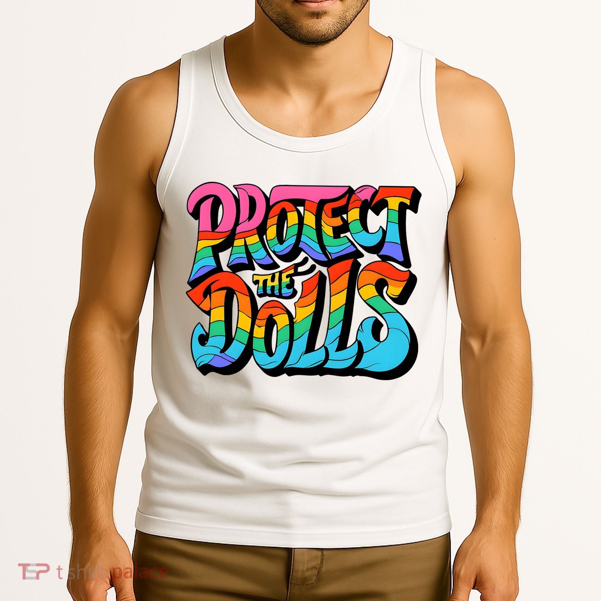 Protect The Dolls Retro Protect The Dolls LGBTQ Pride  Tank Top