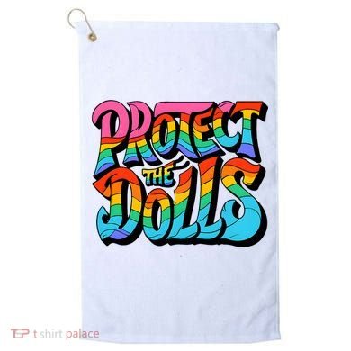 Protect The Dolls Retro Protect The Dolls LGBTQ Pride  Golf Towel