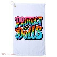 Protect The Dolls Retro Protect The Dolls LGBTQ Pride  Golf Towel thumb 0