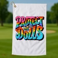 Protect The Dolls Retro Protect The Dolls LGBTQ Pride  Golf Towel thumb 1