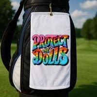 Protect The Dolls Retro Protect The Dolls LGBTQ Pride  Golf Towel thumb 2