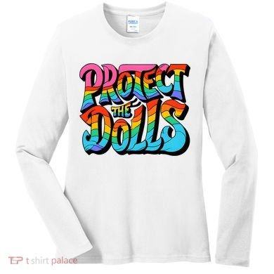 Protect The Dolls Retro Protect The Dolls LGBTQ Pride  Women's Long Sleeve Shirt