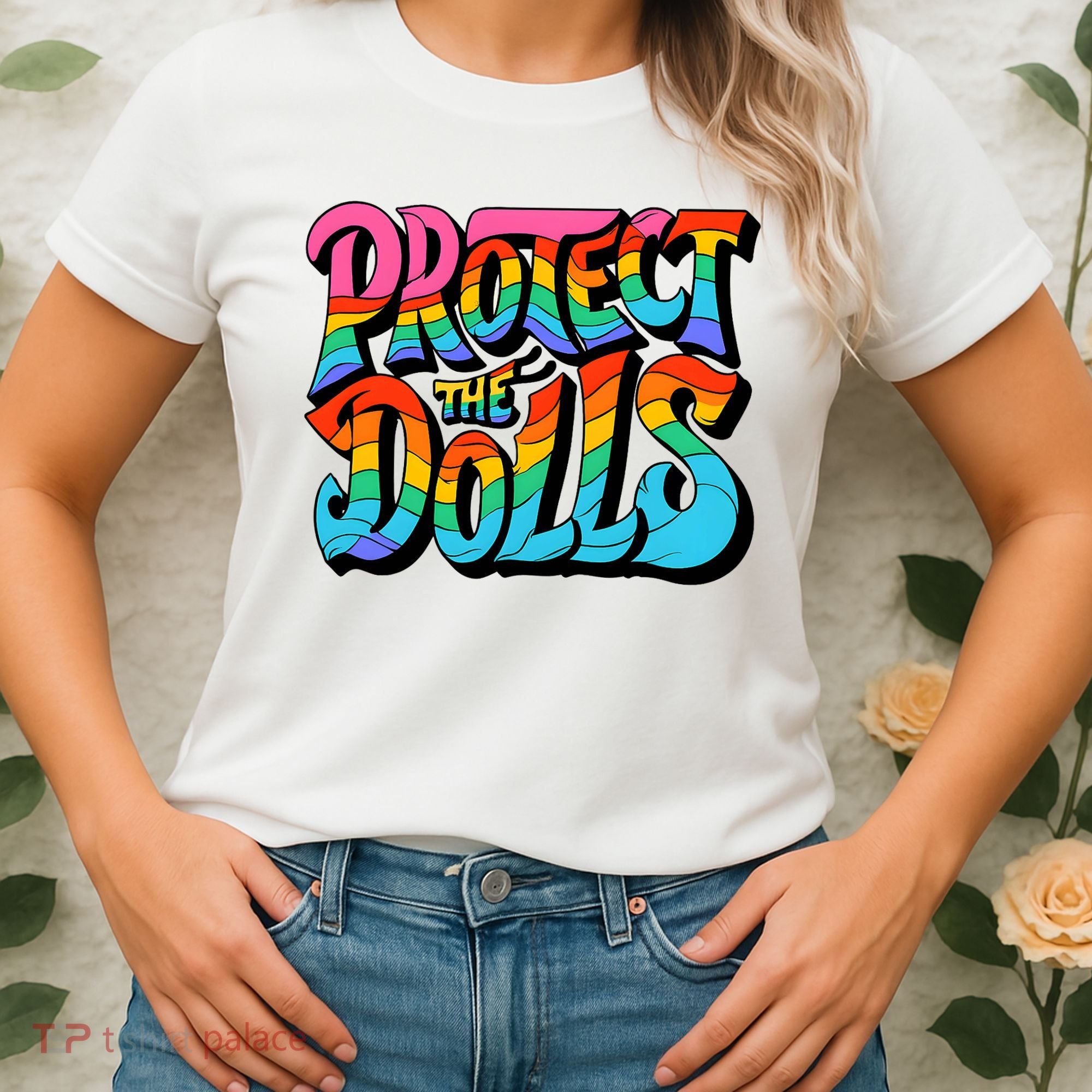 Protect The Dolls Retro Protect The Dolls LGBTQ Pride  Women's T-Shirt