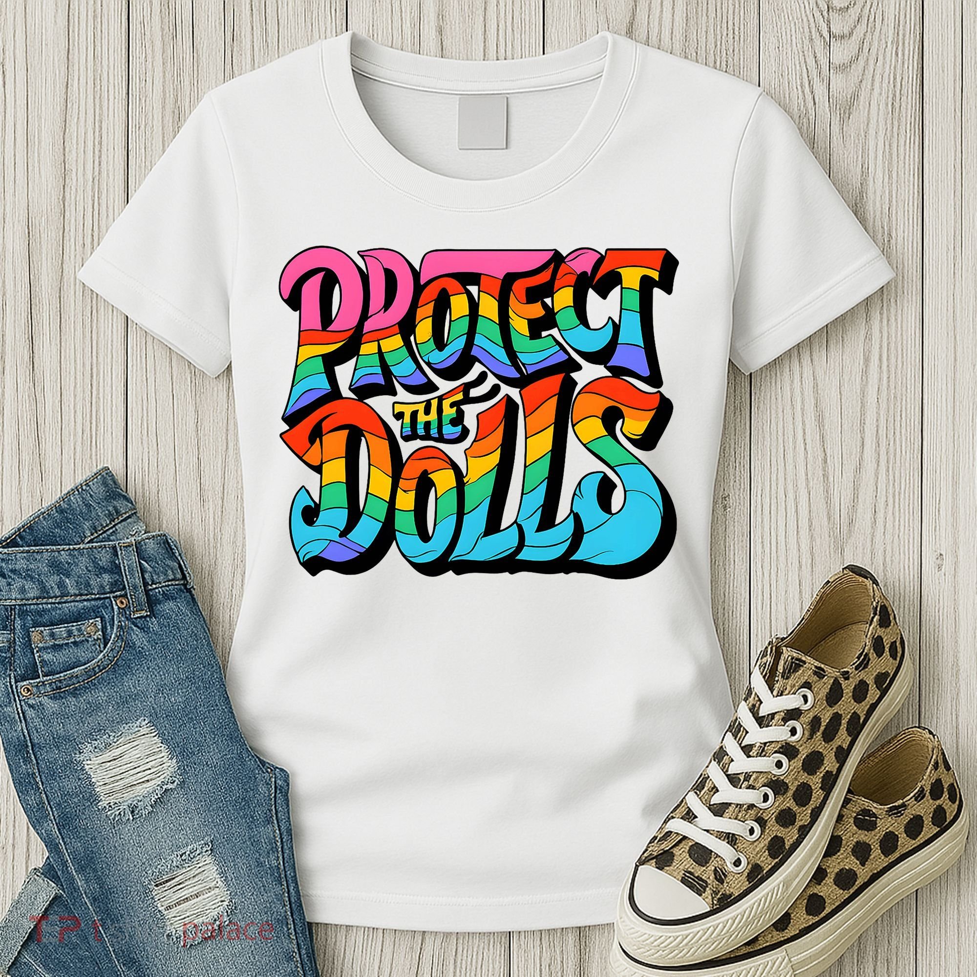 Protect The Dolls Retro Protect The Dolls LGBTQ Pride  Women's T-Shirt