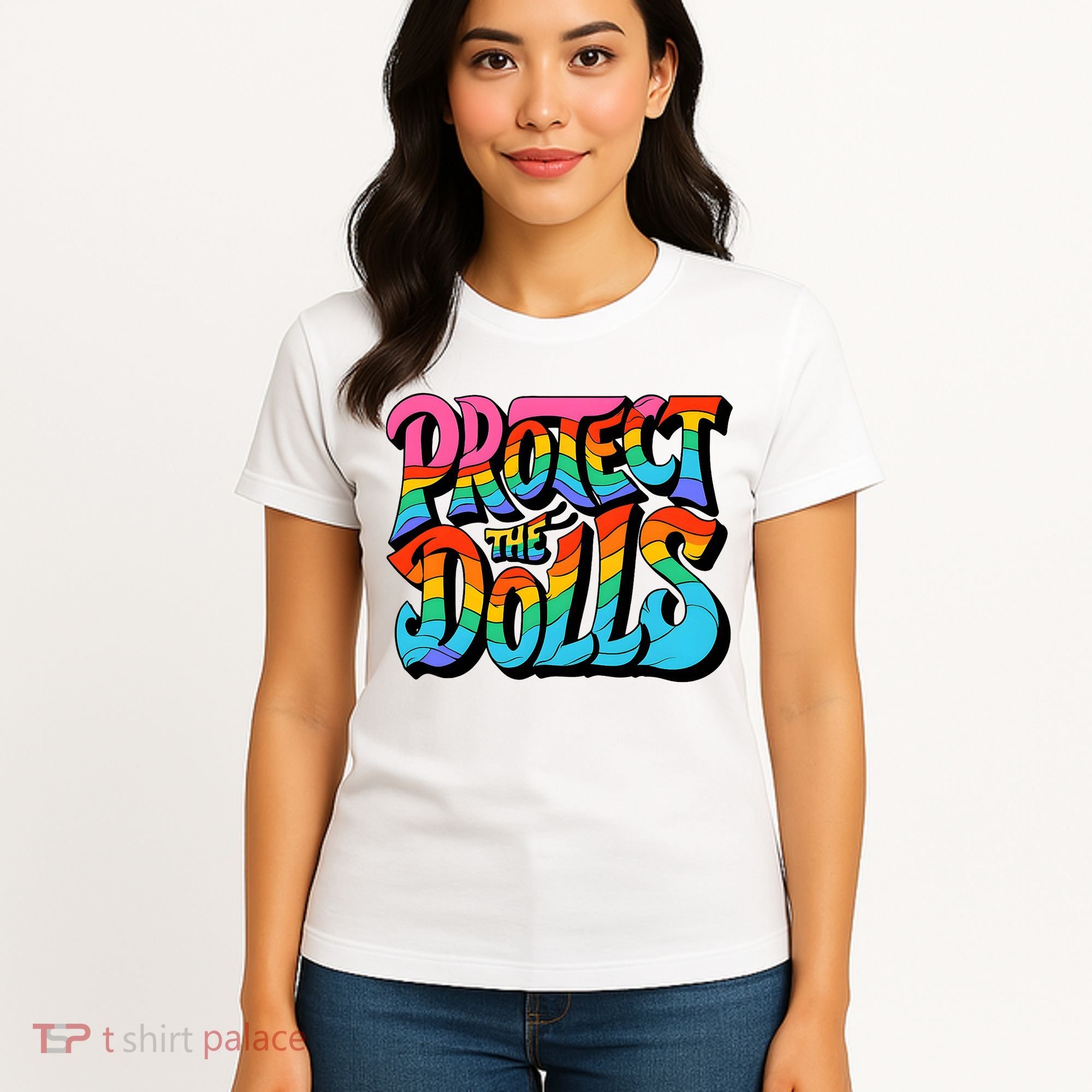 Protect The Dolls Retro Protect The Dolls LGBTQ Pride  Women's T-Shirt