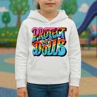 Protect The Dolls Retro Protect The Dolls LGBTQ Pride  Kids Hoodie thumb 3