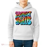 Protect The Dolls Retro Protect The Dolls LGBTQ Pride  Kids Hoodie thumb 4