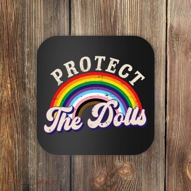 Protect The Dolls Retro Coaster