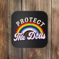 Protect The Dolls Retro Coaster thumb 0