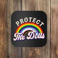 Protect The Dolls Retro Coaster thumb 0