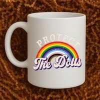 Protect The Dolls Retro Coffee Mug thumb 2